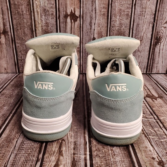 Vans Mens Hylane Skate Shoes Light Blue White Low Top Sneakers Size 11.5 - Picture 5 of 16